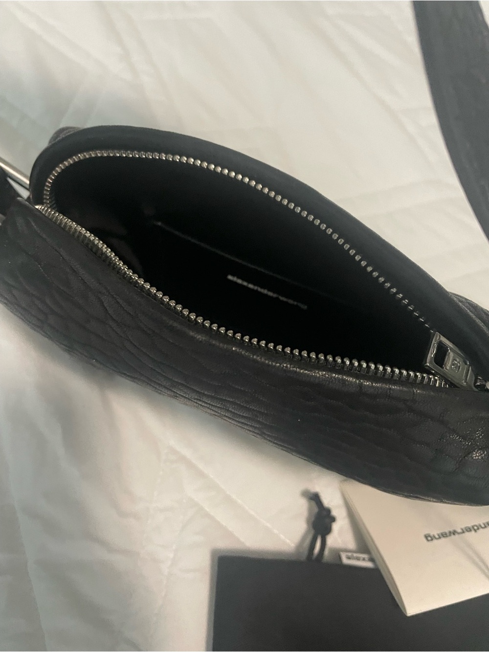 Alexander Wang Black Pebbled Leather Mini Studded Crossbody - Picture 3 of 3
